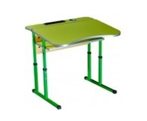 Стіл учнівський антисколіозний одномісний регульований по висоті №4-6 ( БІГУН , арт.11161)